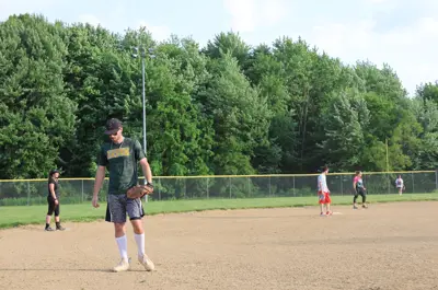 people playing softball